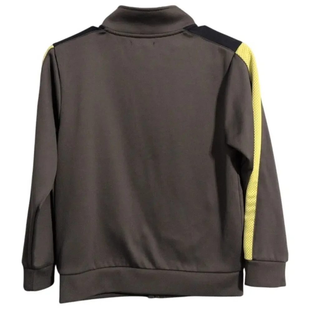 GAP Kids Full-Zip Hoodie  Gray w/ Neon Logo